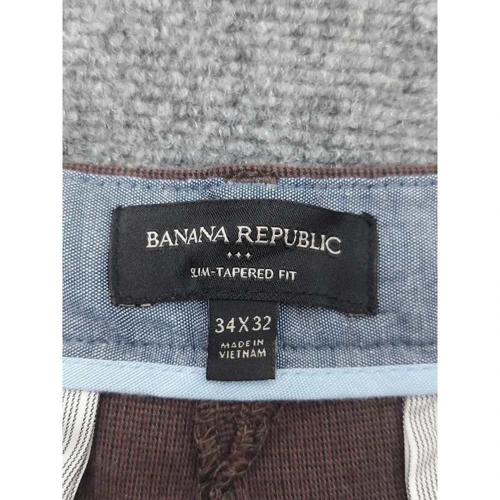 Banana Republic Pants‎ Mens 34x29 (Tag 34x32) Brown Chino Slim Tapered Fit